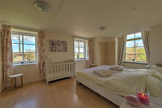 Slaapkamer 1 Groepsaccommodatie Aan de Beek