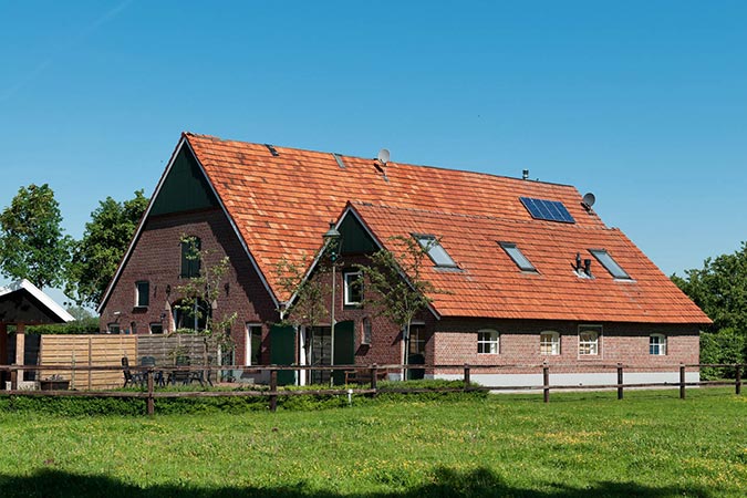 Vooraanzicht groepsaccommodatie Weidezicht