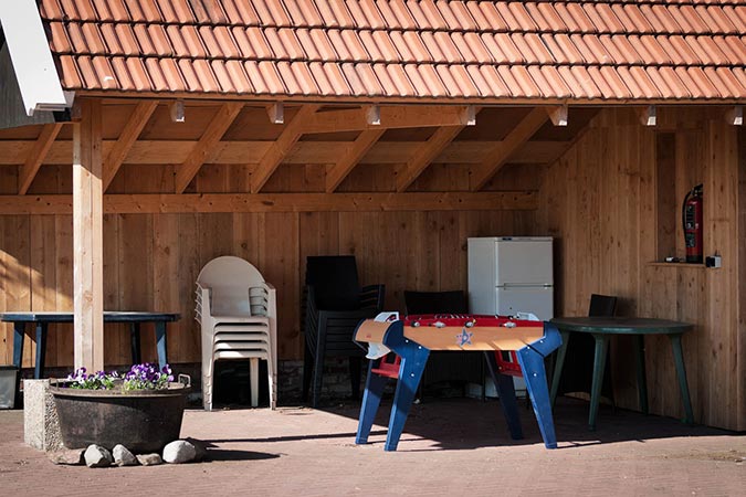 Terras 2 overkapping Groepsaccommodatie Weidezicht